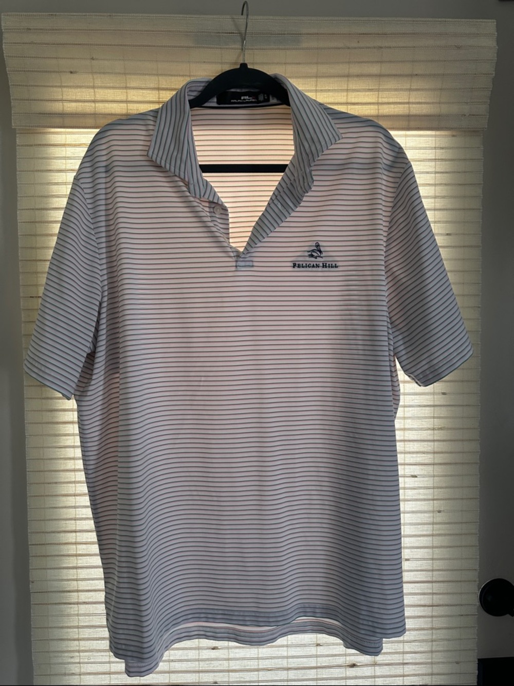 Ralph Lauren White Polo Pelican Hill Logo